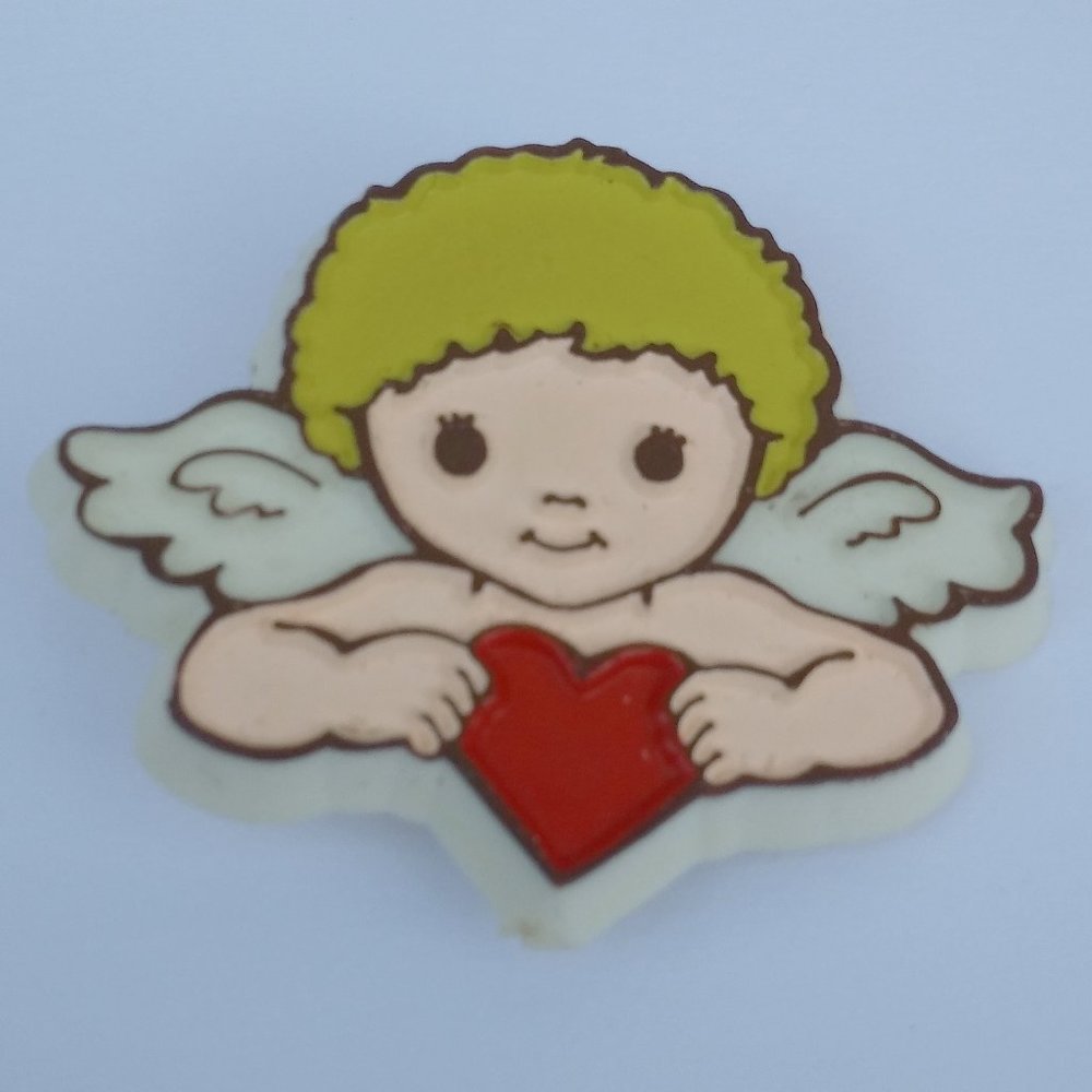 Angel Holding Heart Vintage Hallmark Pin